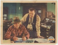 5k0977 DEADLINE LC 1931 close up of Sheriff G. Raymond Nye looking at worried cowboy Buck Jones!