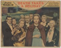 5k0978 DEATH TAKES A HOLIDAY LC 1933 portrait of pretty Evelyn Venable with top cast behind her!