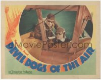 5k0711 DEVIL DOGS OF THE AIR LC 1935 great close up of James Cagney & Pat O'Brien in airplane, rare!
