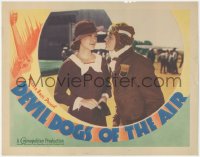 5k0714 DEVIL DOGS OF THE AIR LC 1935 pilot James Cagney wants Margaret Lindsay to kiss him, rare!
