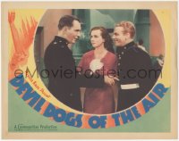 5k0712 DEVIL DOGS OF THE AIR LC 1935 Margaret Lindsay between Pat O'Brien & smiling James Cagney!