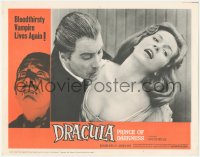 5k0998 DRACULA PRINCE OF DARKNESS LC #1 1966 vampire Christopher Lee biting Barbara Shelley!