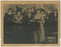 5k1010 EASY STREET LC R1910s close up of The Tramp Chalrie Chaplin singing in church, rare!
