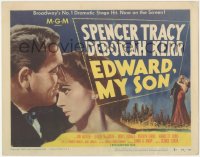 5k0771 EDWARD MY SON TC 1949 art of Spencer Tracy & Deborah Kerr, Broadway No. 1 dramatic stage hit!