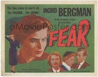 5k0773 FEAR TC 1956 time to end Ingrid Bergman's passion & shame, Roberto Rossellini's La Paura!