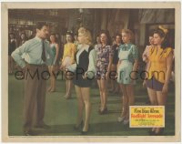 5k1032 FOOTLIGHT SERENADE LC 1942 Betty Grable, Jane Wyman & lots of sexy dancing girls at rehearsal!