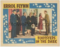 5k1034 FOOTSTEPS IN THE DARK LC 1941 Errol Flynn & Brenda Marshall by angry William Frawley!