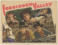 5k1035 FORBIDDEN VALLEY LC 1938 Noah Beery Jr . & Native American Indians with rifles behind rock!
