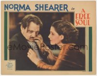 5k1040 FREE SOUL LC 1931 Norma Shearer tries to comfort her father Lionel Barrymore!