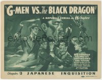5k0779 G-MEN VS. THE BLACK DRAGON chapter 2 TC 1943 Republic WWII serial, Japanese Inquisition!