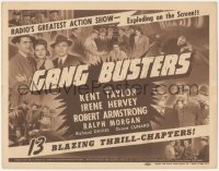 5k0780 GANG BUSTERS chapter 7 TC 1942 Kent Taylor, Hervey, radio's greatest action-show serial!