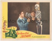 5k1049 GAS HOUSE KIDS IN HOLLYWOOD LC #7 1947 grown-up Alfalfa Switzer attacked by skeleton!