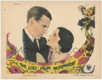 5k1059 GIRL FROM MONTMARTRE LC 1926 c/u of beautiful Spanish Barbara La Marr grabbing Robert Ellis!