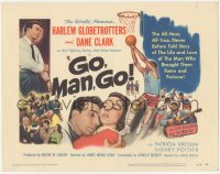 5k0784 GO MAN GO TC 1954 Dane Clark in Harlem Globetrotters basketball biography!