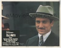 5k1063 GODFATHER PART II LC #4 1974 great close up of Robert De Niro as young smiling Don Corleone!
