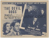5k0789 GREEN ARCHER chapter 12 TC 1940 from Edgar Wallace story, Victor Jory, The Devil Dogs!