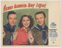 5k1101 HENRY ALDRICH BOY SCOUT LC #1 1944 Olive Blakeney between uniformed Jimmy Lydon & Dizzy!