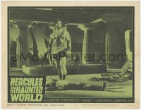 5k1105 HERCULES IN THE HAUNTED WORLD LC #4 1964 great image of strongman Reg Park over dead guy!