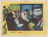 5k1107 HIGH NOON LC #4 1952 Gary Cooper punches Larry J. Blake who says he is Frank Miller's friend!