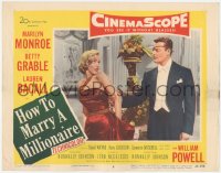 5k1129 HOW TO MARRY A MILLIONAIRE LC #6 1953 sexy Marilyn Monroe grabbed by Alex D'Arcy w/ eyepatch!