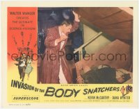 5k1156 INVASION OF THE BODY SNATCHERS LC 1956 Kevin McCarthy finds pod in cellar, classic sci-fi!