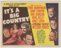 5k0803 IT'S A BIG COUNTRY TC 1951 Van Johnson, Ethel Barrymore, Gary Cooper, Janet Leigh, Gene Kelly