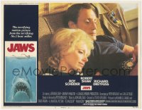 5k1166 JAWS LC #5 1975 Steven Spielberg, close up of worried Roy Scheider & Lorraine Gary!