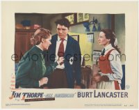 5k1169 JIM THORPE ALL AMERICAN LC #4 1951 Burt Lancaster between Phyllis Thaxter & Eula Morgan!