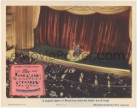 5k1170 JOLSON STORY LC #5 1946 great far shot of Larry Parks performing on stage in blackface!