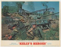 5k1177 KELLY'S HEROES LC #6 1970 Clint Eastwood radioes orders to his heroes in battle for bridge!