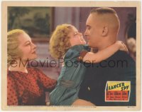 5k1197 LANCER SPY LC 1937 young Virginia Field hugs scary scarred George Sanders!