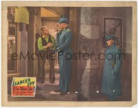 5k1196 LANCER SPY LC 1937 Peter Lorre listens to George Sanders question store owner Luther Adler!