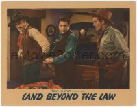 5k1198 LAND BEYOND THE LAW LC 1937 Dick Foran watches Harry Woods and Cy Kendall!