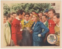 5k1208 LIFE BEGINS IN COLLEGE LC 1937 crowd gathers around Gloria Stuart angry at Tony Martin!