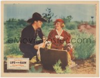 5k1209 LIFE IN THE RAW LC 1933 cowboy George O'Brien & pretty Claire Trevor in her first movie!