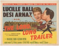 5k0814 LONG, LONG TRAILER TC 1954 wacky art of Lucy Ball & Desi Arnaz, America's #1 favorites!