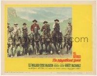 5k1227 MAGNIFICENT SEVEN LC #6 1960 best posed image of the seven stars riding on horseback!