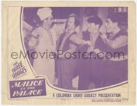 5k1230 MALICE IN THE PALACE LC 1949 3 Stooges Moe, Larry & Shemp threatened by cleaver, ultra rare!