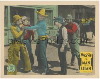 5k1231 MAN FROM UTAH LC R1930s sheriff stops big John Wayne beating up guys in the street!