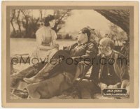 5k1232 MAN FROM WYOMING LC 1924 Lilian Rich stares at Jack Hoxie relaxing in lounge chair!