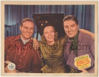 5k1239 MANHATTAN MERRY-GO-ROUND LC 1937 Ann Dvorak between cowboy star Gene Autry & Phil Regan!