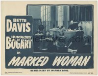 5k1242 MARKED WOMAN LC #8 R1947 Bette Davis on witness stand questioned by Humphrey Bogart!