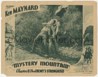 5k1273 MYSTERY MOUNTAIN chapter 8 LC 1934 man in business suit grabs cowboy, The Enemy's Stronghold!