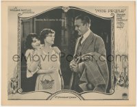 5k1279 NICE PEOPLE LC 1922 Bebe Daniels tell her aunt that Wallace Reid has come to stay!