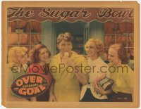 5k1305 OVER THE GOAL LC 1937 unbilled Carole Landis & girls watch Johnnie Davis eating ice cream!