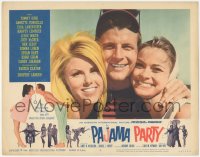 5k1308 PAJAMA PARTY LC #2 1964 super close up of Susan Hart, Jody McCrea & Donna Loren!