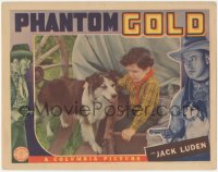 5k1320 PHANTOM GOLD LC 1938 great close up of young Barry Downing & Tuffy the Dog!