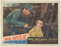 5k1351 RED RIVER LC #7 1948 Montgomery Clift pulls arrow from incredibly brave Joanne Dru's shoulder