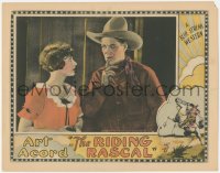 5k1361 RIDING RASCAL LC 1926 close up of cowboy hero Art Acord & pretty Olive Hasbrouck!