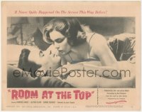 5k0847 ROOM AT THE TOP TC 1959 romantic close up of Laurence Harvey & sexy Simone Signoret!